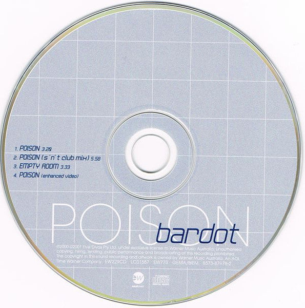 Bardot (2) : Poison (CD, Single, Enh, Sol)