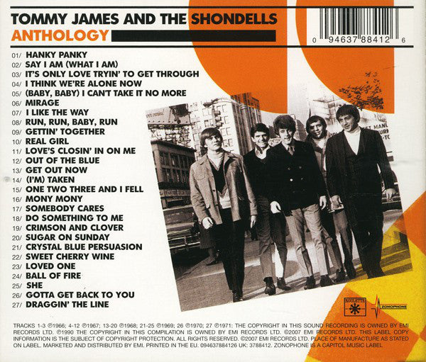 Tommy James & The Shondells : Anthology (CD, Comp, RE)