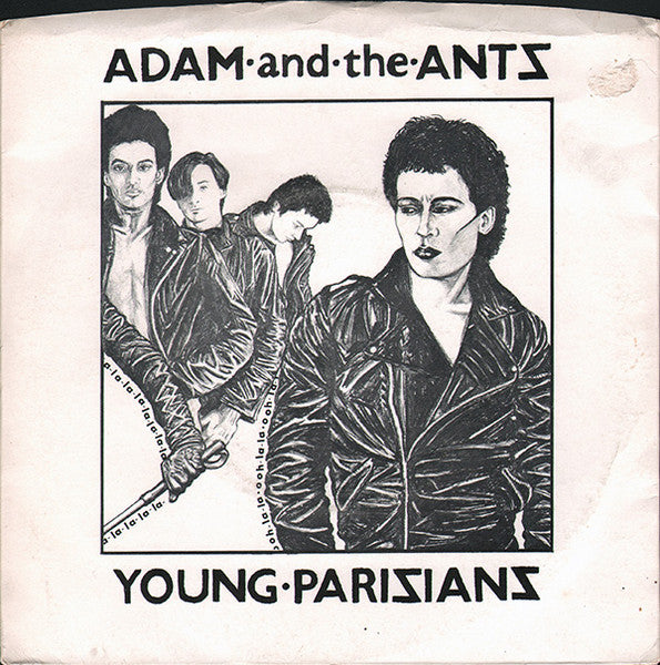 Adam And The Ants : Young Parisians (7", Single, Blu)