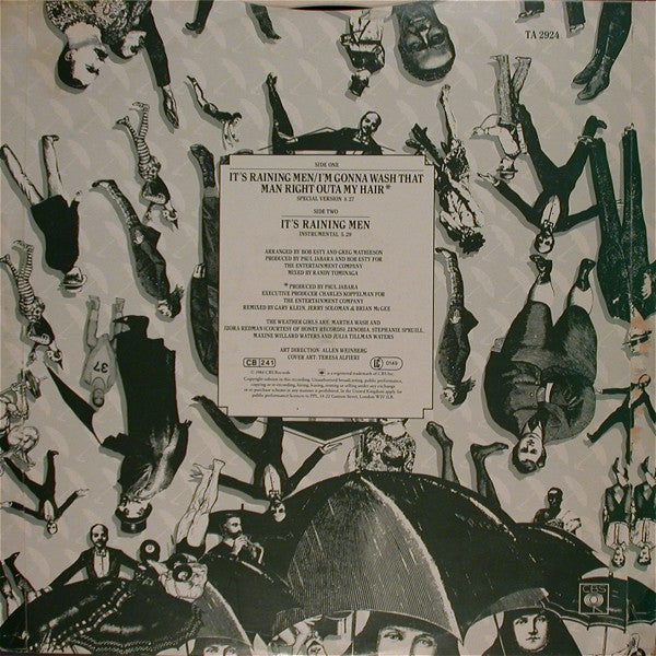 The Weather Girls : It's Raining Men / I'm Gonna Wash That Man Right Outa My Hair (Special Version) (12")