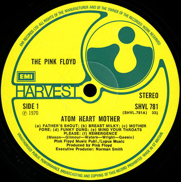 Pink Floyd : Atom Heart Mother (LP, Album, Gat)