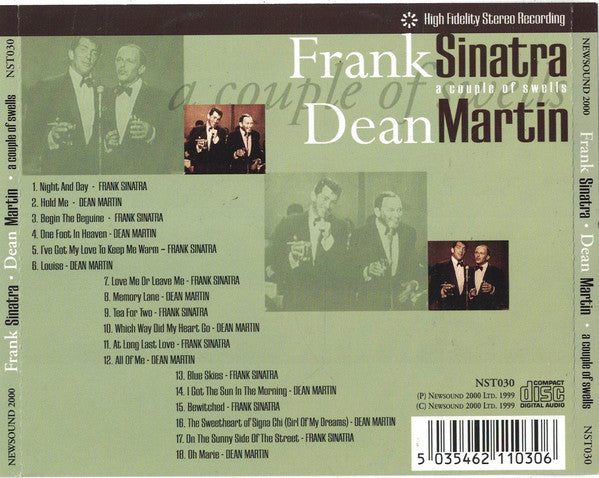 Frank Sinatra & Dean Martin : A Couple Of Swells (CD, Comp)