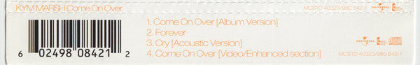 Kym Marsh : Come On Over (CD, Single, Enh, CD1)