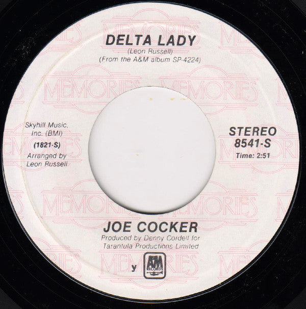 Joe Cocker : With A Little Help From My Friends / Delta Lady (7", Single, RE)