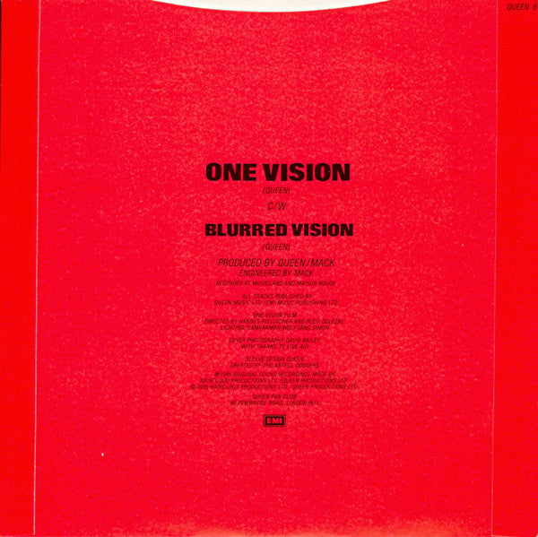 Queen : One Vision (7", Single, Inn)