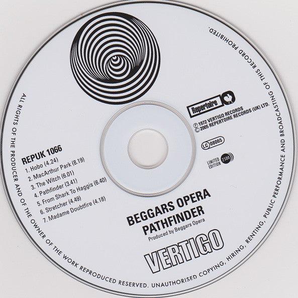 Beggars Opera : Pathfinder (CD, Album, Ltd, RE)