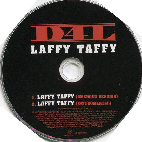 D4L : Laffy Taffy (CD, Single, Promo)