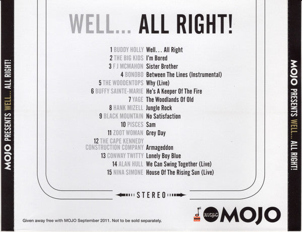 Various : Well... All Right! (Noel Gallagher Presents A 15 Track Musical Journey) (CD, Comp)