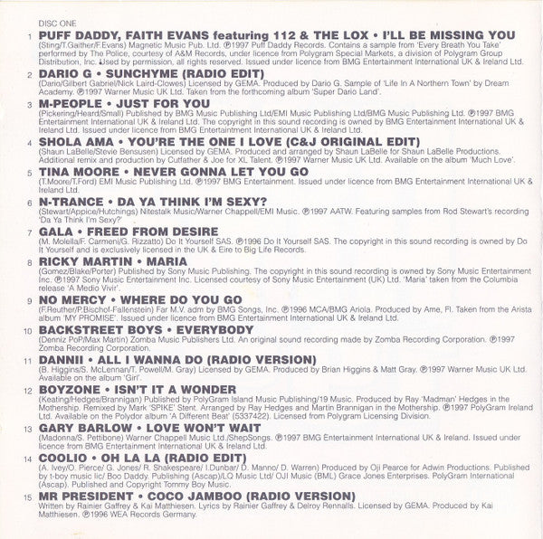 Various : Huge Hits 1997 (2xCD, Comp)