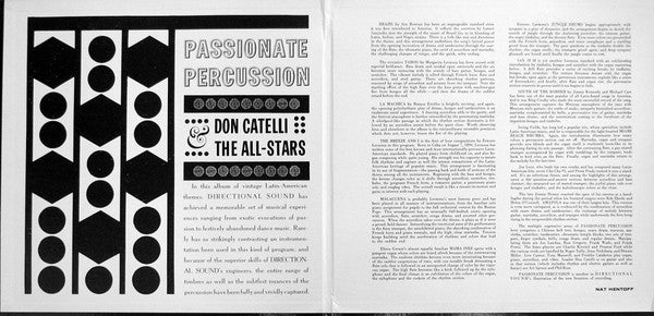 Don Catelli And The All Stars : Passionate Percussion (LP, Album)