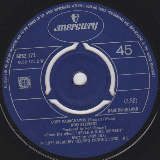 Rod Stewart : You Wear It Well (7", Single)