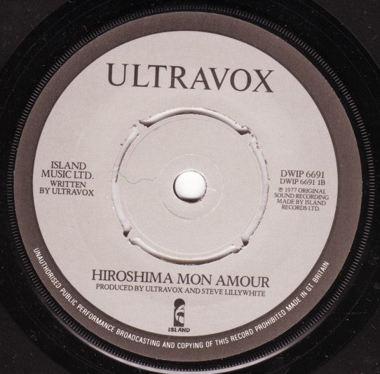 Ultravox : Slow Motion / Quiet Men / Hiroshima Mon Amour / Dislocation (2x7", Single)