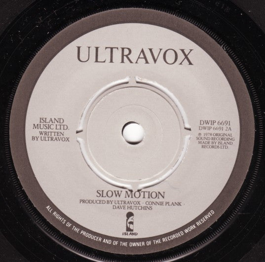 Ultravox : Slow Motion / Quiet Men / Hiroshima Mon Amour / Dislocation (2x7", Single)