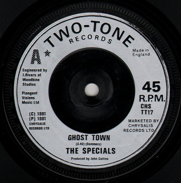 The Specials : Ghost Town (7", Single, Sil)