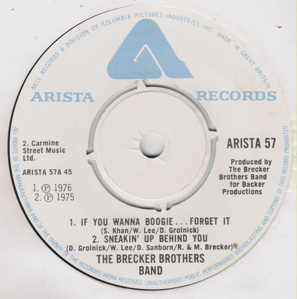 The Brecker Brothers : If You Wanna Boogie … Forget It (7", Single)