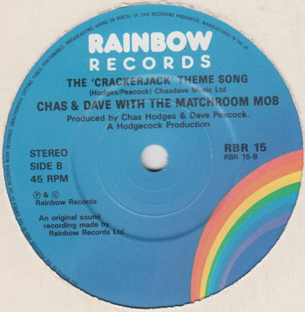 Chas And Dave With The Matchroom Mob : The Romford Rap (7", Single)