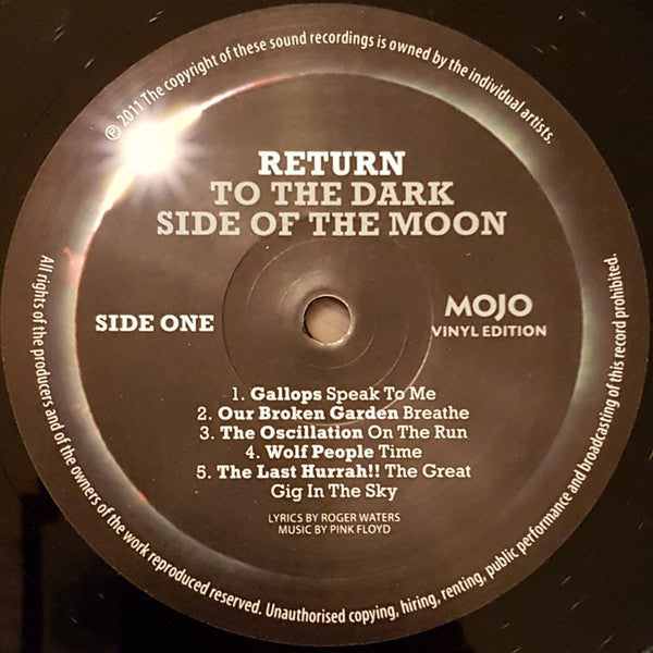 Various : Return To The Dark Side Of The Moon (LP, Comp)