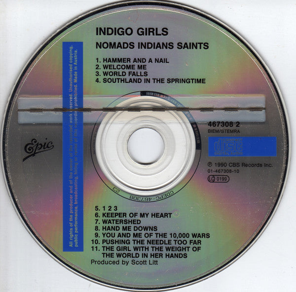 Indigo Girls : Nomads · Indians · Saints (CD, Album)