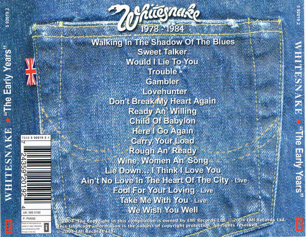 Whitesnake : The Early Years (CD, Comp)