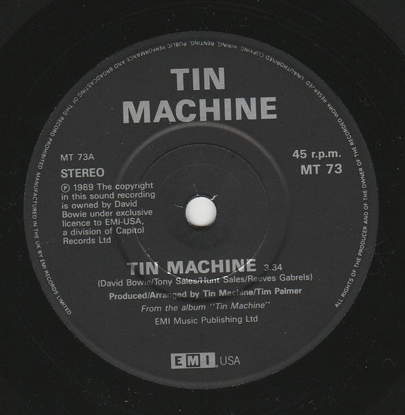 Tin Machine : Maggie's Farm (Live) + Tin Machine (7", Single)