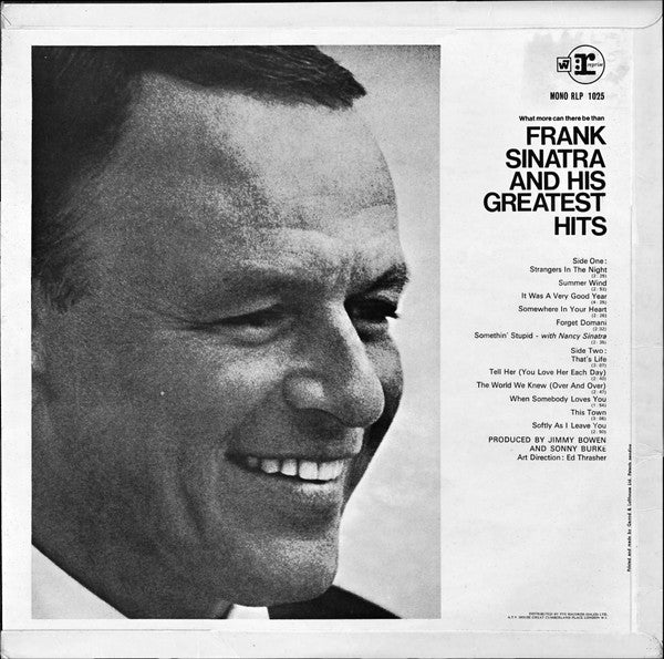 Frank Sinatra : Frank Sinatra's Greatest Hits! (LP, Comp, Mono)