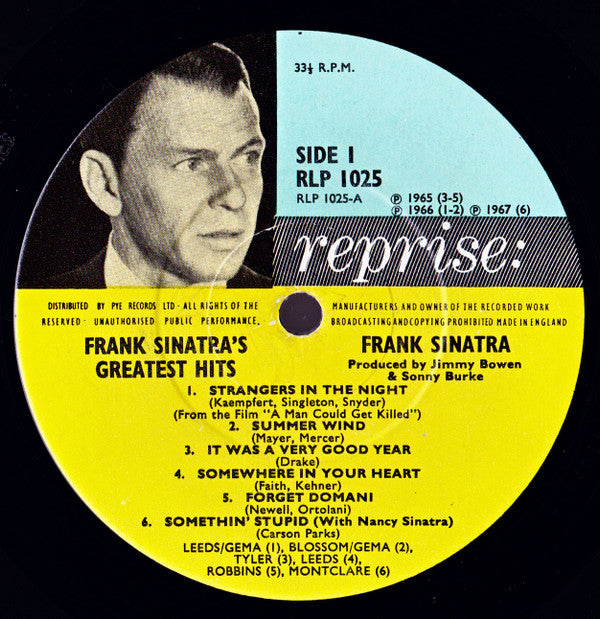 Frank Sinatra : Frank Sinatra's Greatest Hits! (LP, Comp, Mono)