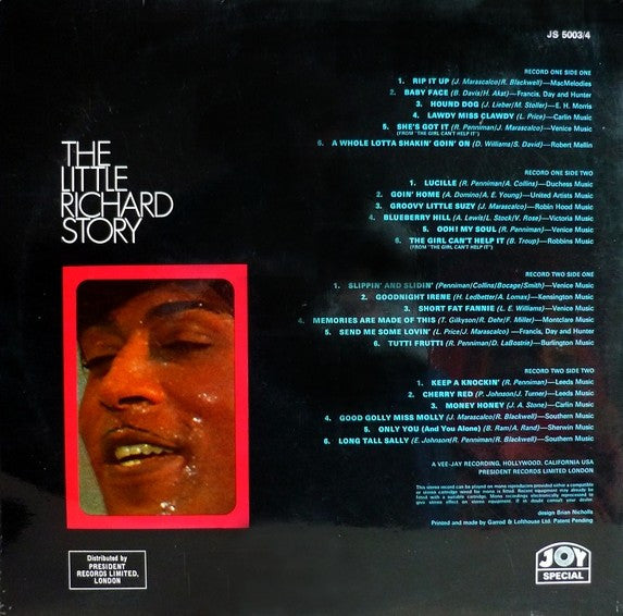 Little Richard : The Little Richard Story (2xLP, Album, Comp, Gat)