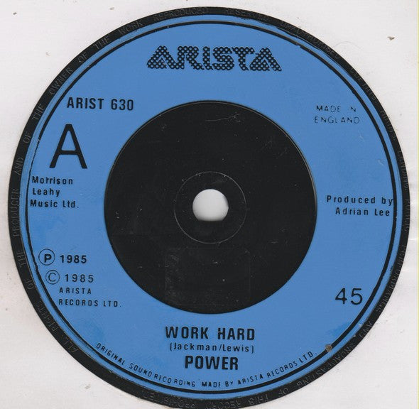 Power : Work Hard (7", Single)