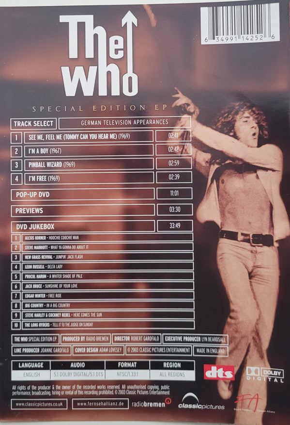 The Who : Special Edition EP (DVD, EP, S/Edition, NTSC)