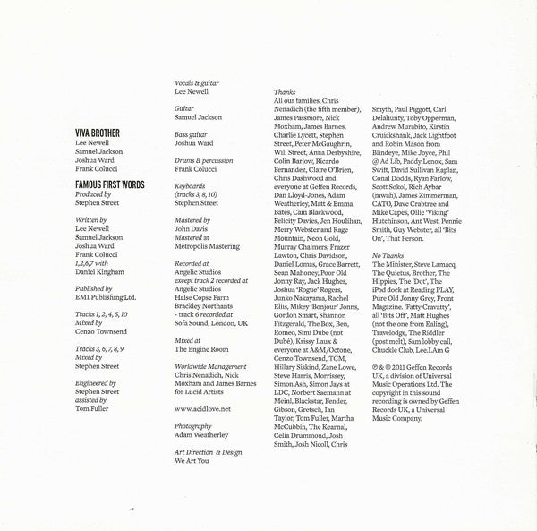 Viva Brother : Famous First Words (CD, Album)