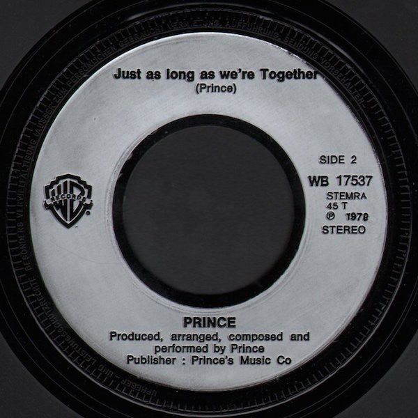 Prince : I Wanna Be Your Lover (7", Single)