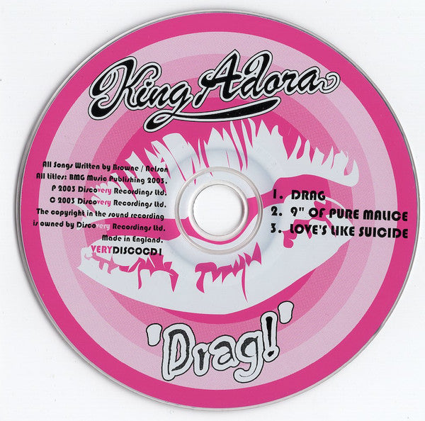 King Adora : Drag! (CD, Single)