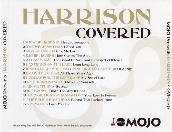 Various : Harrison Covered (Mojo Presents An Exclusive Tribute To George) (CD, Comp)