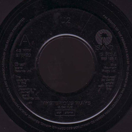 U2 : Mysterious Ways (7", Single, Jukebox)