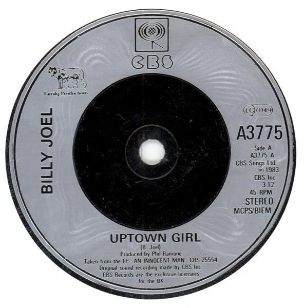 Billy Joel : Uptown Girl (7", Single, Sil)