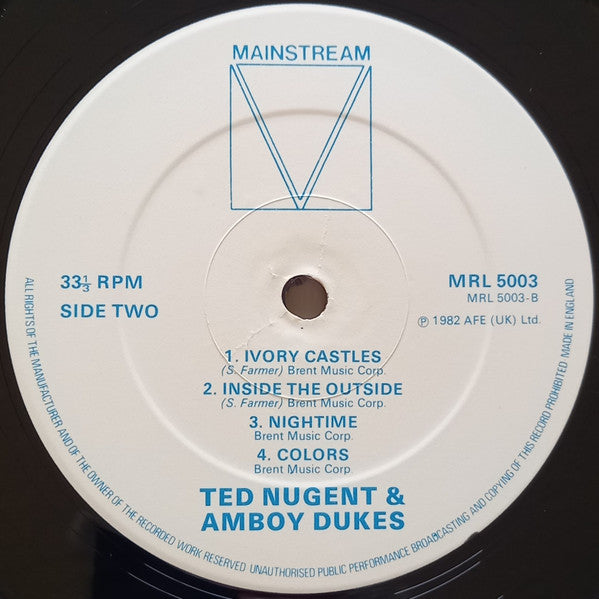 Ted Nugent And The Amboy Dukes : Ted Nugent And The Amboy Dukes (LP, Comp, RE)
