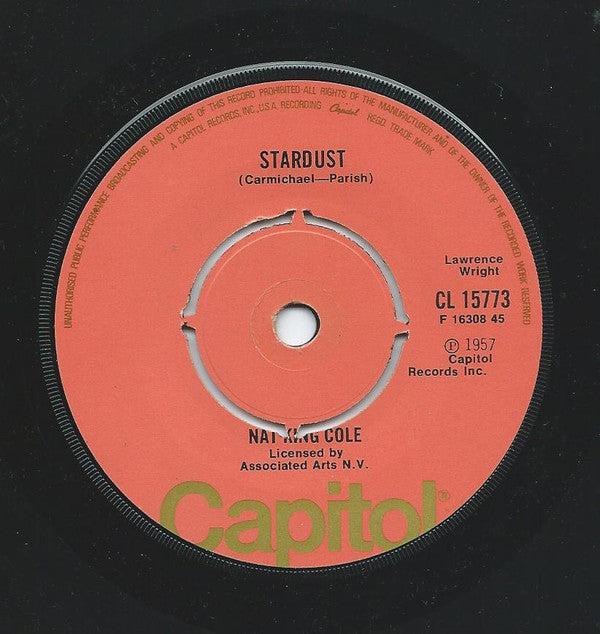 Nat King Cole : When I Fall In Love / Stardust (7")