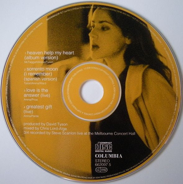 Tina Arena : Heaven Help My Heart (CD, Maxi)
