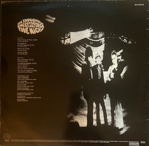 The Nice : The Thoughts Of Emerlist Davjack (LP, Album, RE)