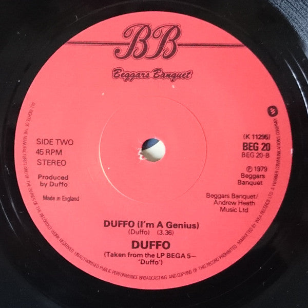 Duffo : Tower Of Madness (7", Single)