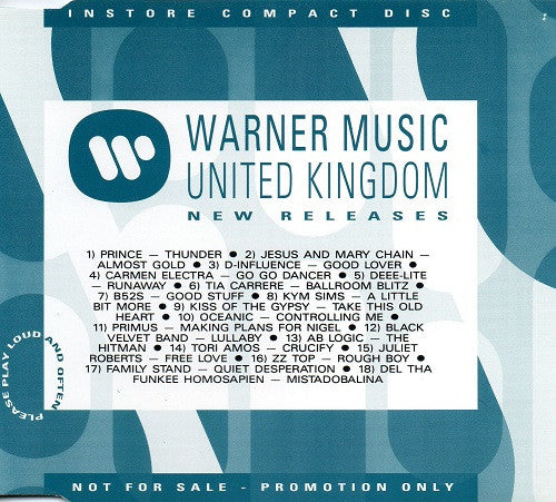 Various : Warner Music United Kingdom New Releases (CD, Comp, Promo)