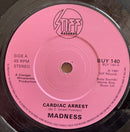 Madness : Cardiac Arrest (7", Single, Pin)
