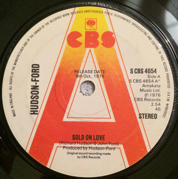 Hudson-Ford : Sold On Love (7", Promo)