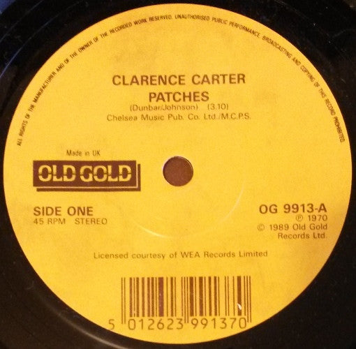 Clarence Carter / Major Harris : Patches / Love Won't Let Me Wait (7", Single)