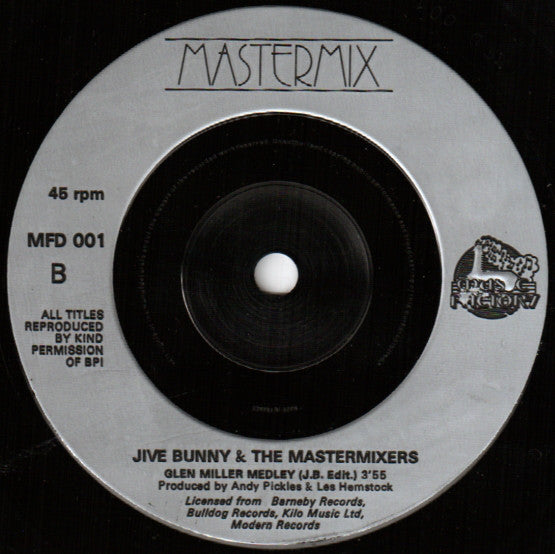 Jive Bunny And The Mastermixers : Swing The Mood (7", Single, Sil)