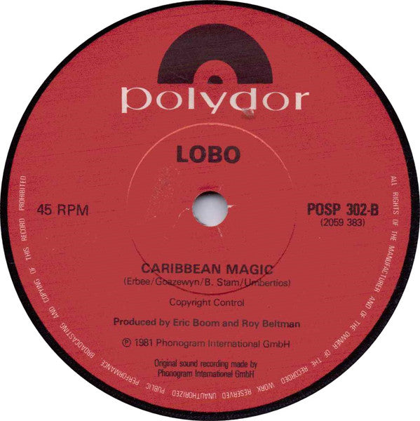 Lobo : The Caribbean Disco Show (7", Single)