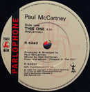 Paul McCartney : This One (7", Single, Pap)