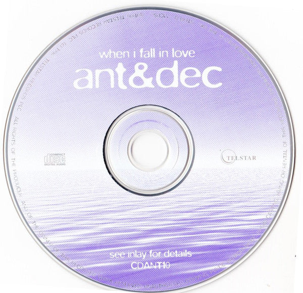 Ant & Dec : When I Fall In Love (CD, Single)