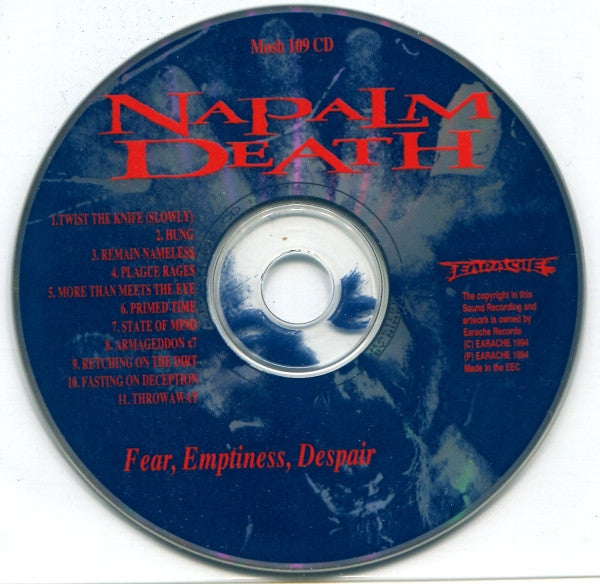 Napalm Death : Fear, Emptiness, Despair (CD, Album)