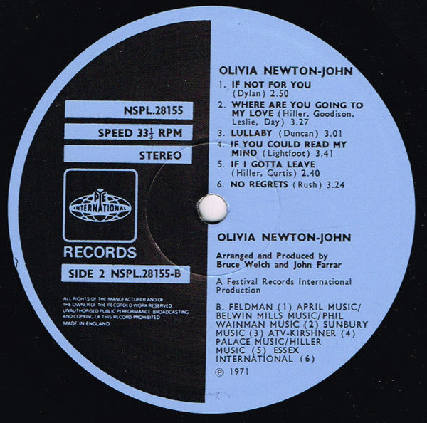 Olivia Newton-John : Olivia Newton-John (LP)